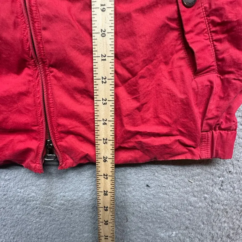 Hackett London Blouson Bomber Jacket Mens Large Harrington Zip Red Plaid Lined